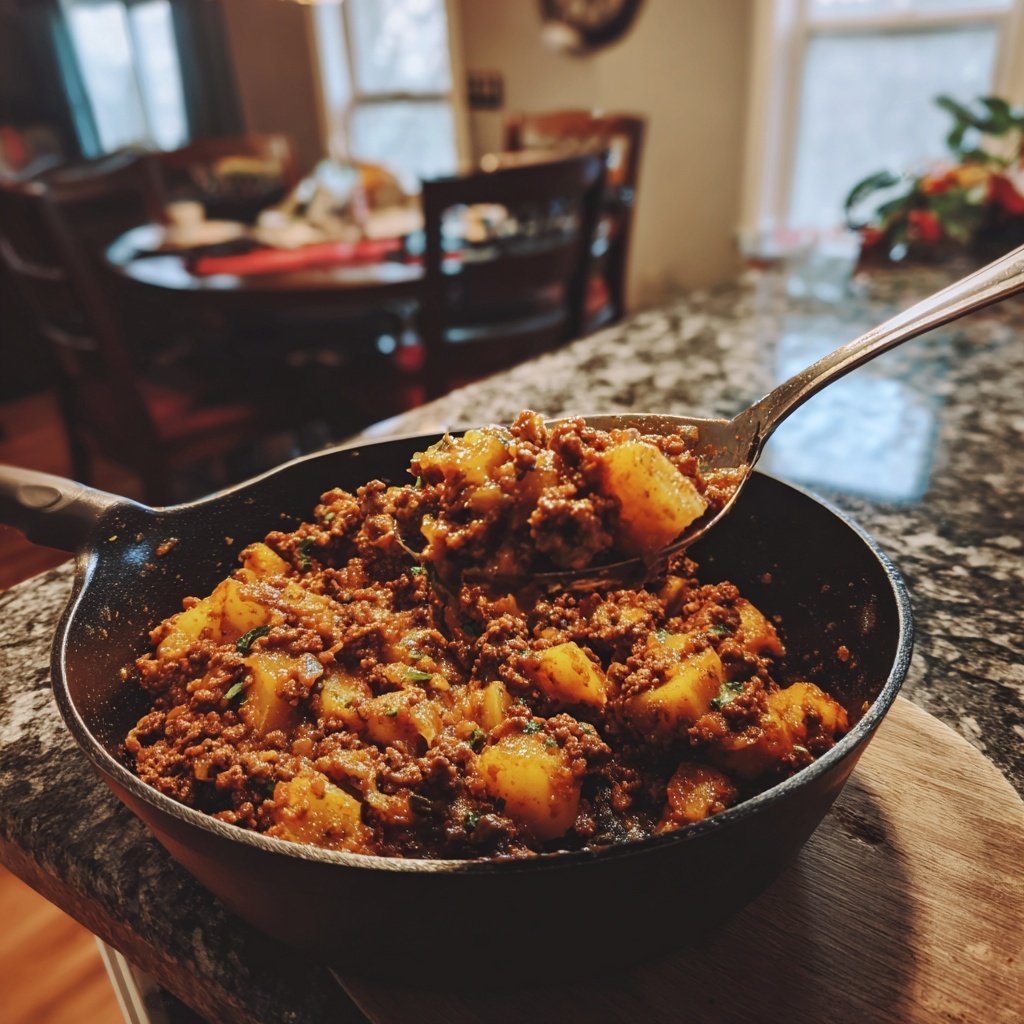 One Pot Ground Beef And Potatoes