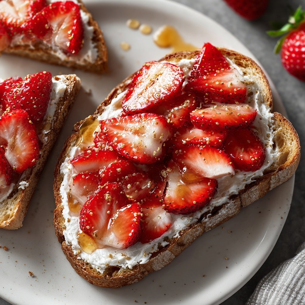 Strawberry Cream Cheese Breakfast Toast
