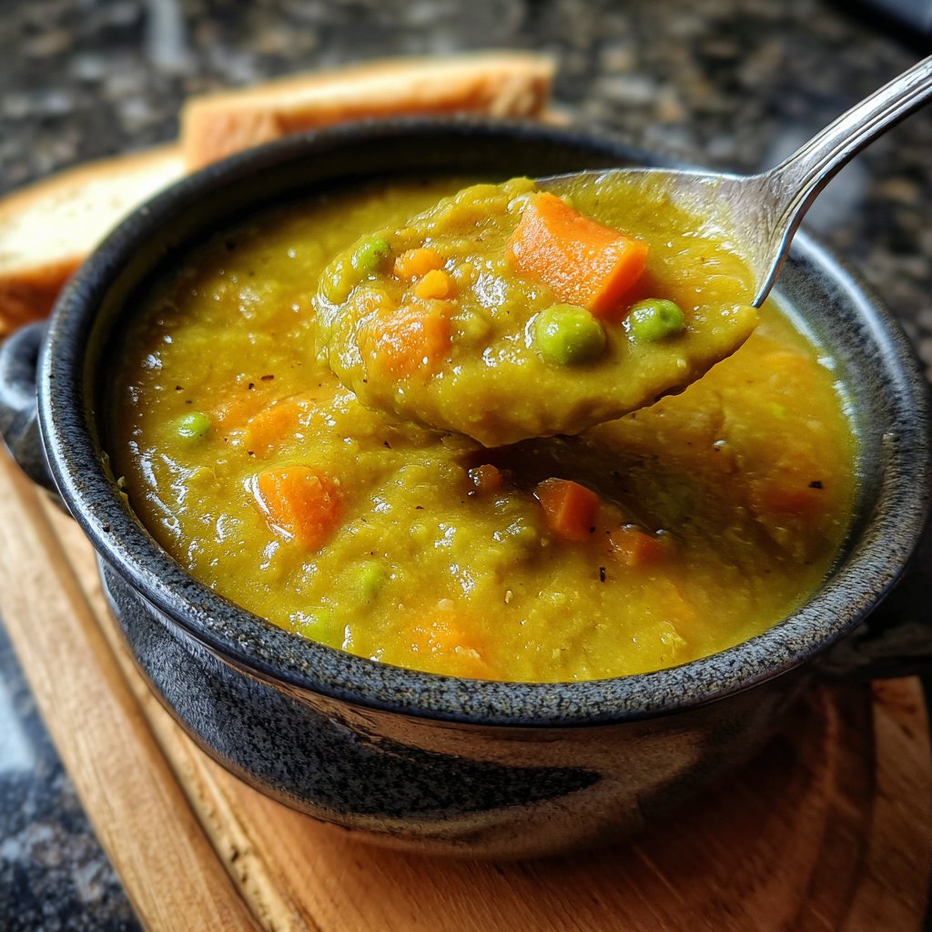 Healthy Crockpot Split Pea Soup