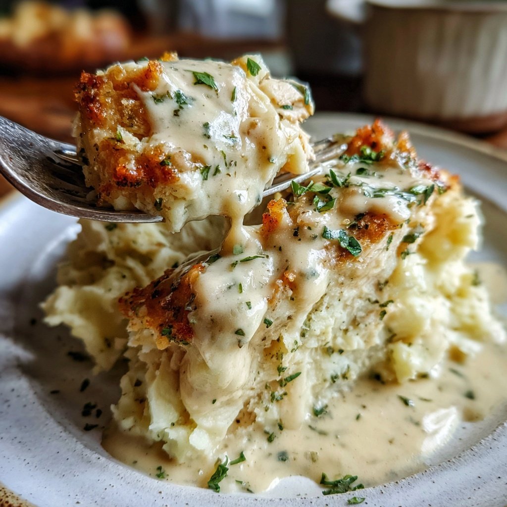 Comfort Food Creamy Chicken and Mashed Potatoes