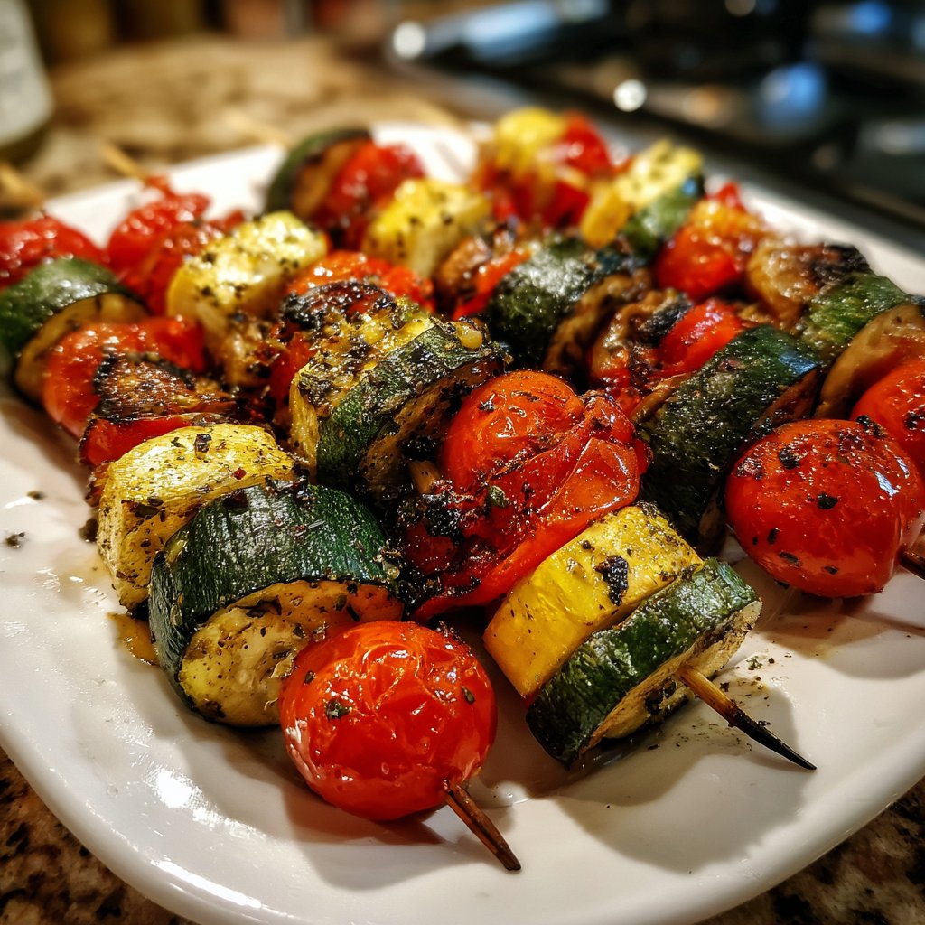 Super Bowl Party Roasted Veggie Skewers