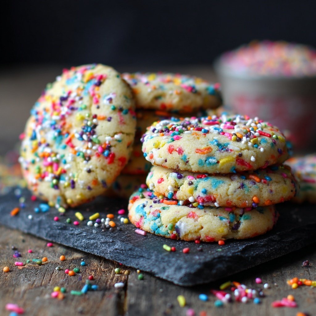Spring Confetti Sugar Cookies