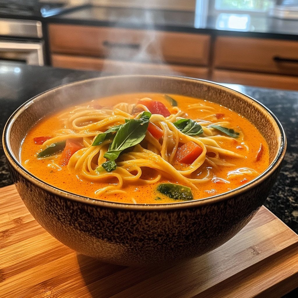 Thai Red Curry Noodle Soup