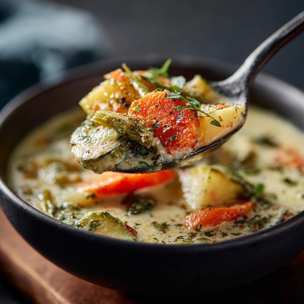 Healthy Crockpot Coconut Vegetable Stew