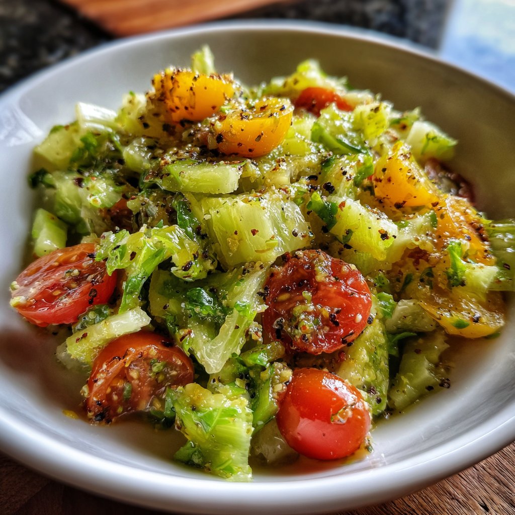 Crunchy Celery Salad With Lemon Dressing