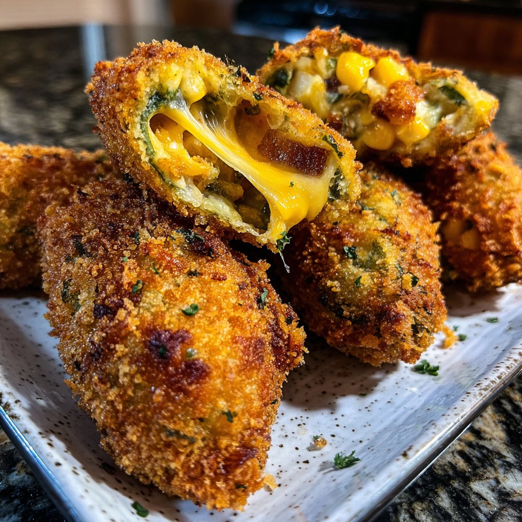 Jalapeno Poppers Stuffed with Corn