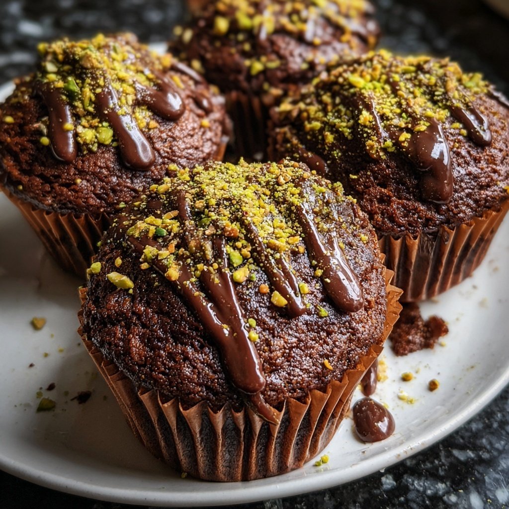 Chocolate Pistachio Cupcakes