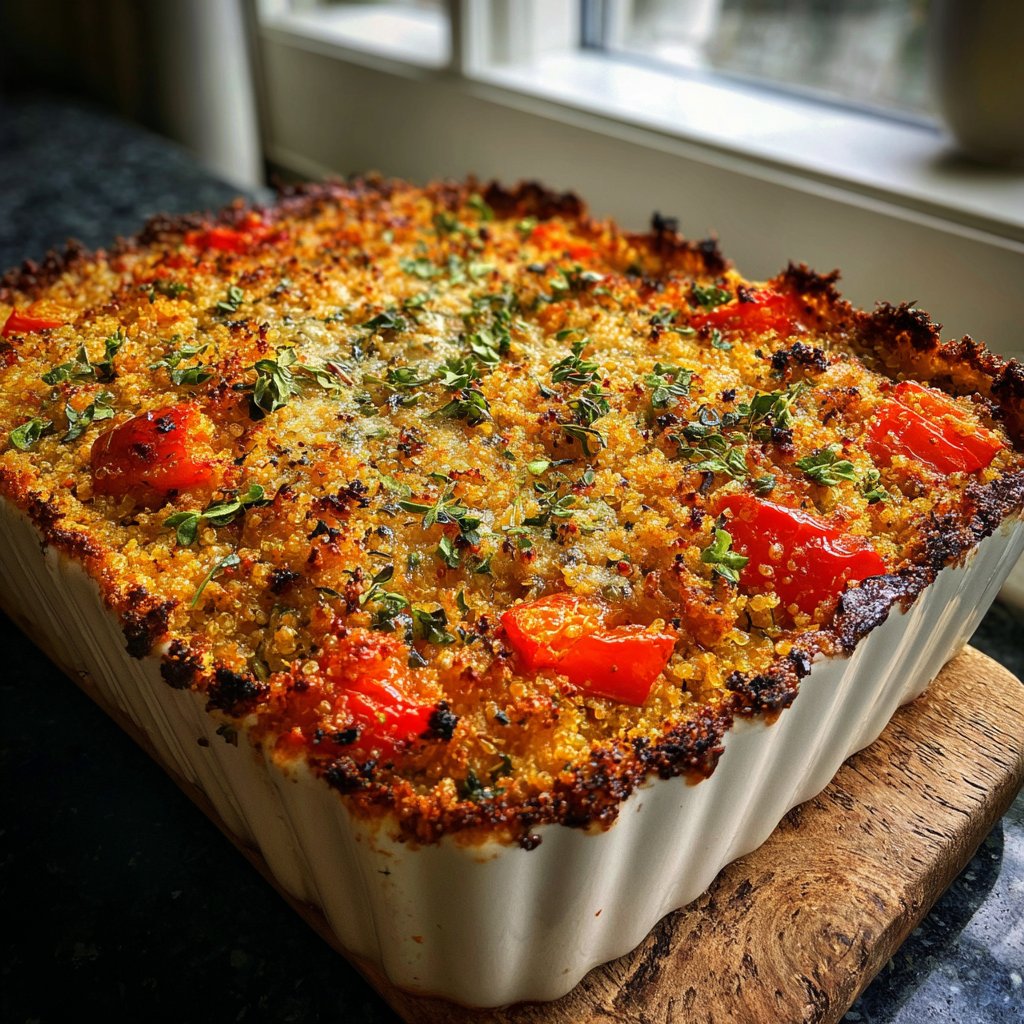 Roasted Vegetable Quinoa Bake