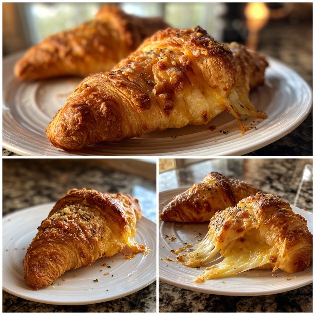 Savory Ham And Cheese Croissants