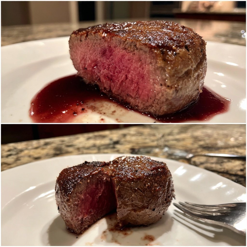 Romantic Filet Mignon with Red Wine Sauce