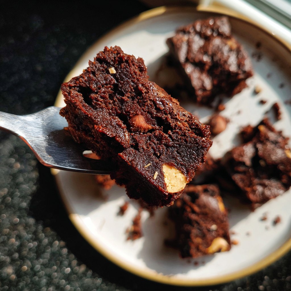 Cottage Cheese Brownies with Hazelnuts