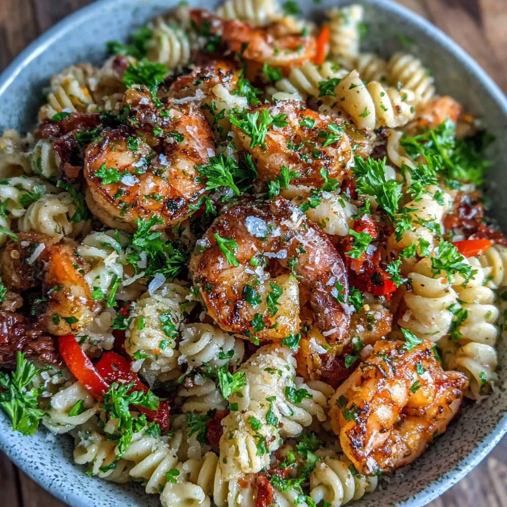 Easy Lunch Shrimp Pasta Salad