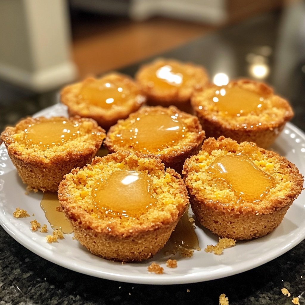 Southern-Style Honey Butter Cornbread Poppers 🌽✨ - Savory Splash