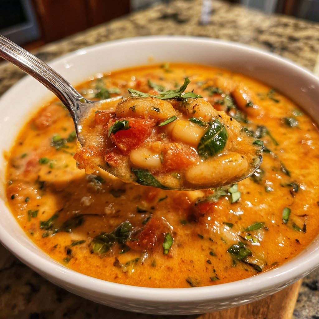 Creamy Tomato White Bean Stew