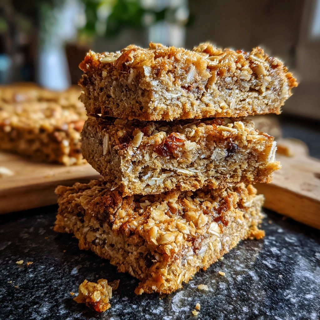 Vanilla Almond Oat Breakfast Squares
